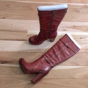 Kirk Ease tall leather boots sz 7.5